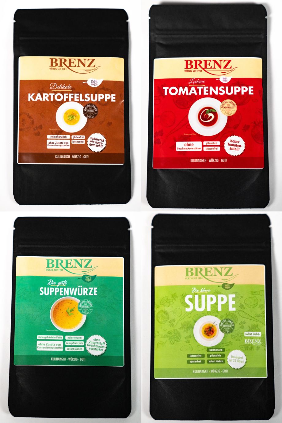 Suppen testpaket mit mehreren suppenpackungen im set
